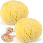 2x LARGE EXFOLIATING SPONGES Soft Gentle Hard Skin Dry Smooth Soften Bath Shower