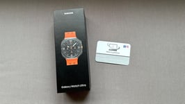 Samsung Galaxy Watch Ultra 47mm LTE Titanium Grey + Orange Marine Band - New