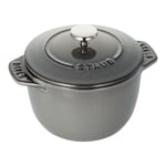 Staub La Cocotte 12 cm round Cast iron Rice graphite-grey