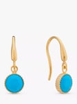 Auree Barcelona Birthstone Gold Vermeil Drop Earrings