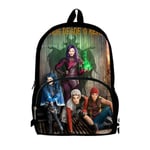 3 st Descendants 3 Ryggsäck Flickor Pojkar Pennfodral Skolväska Anime Cartoon Ryggsäck Laptop Laptop Present Till Barn  (FMY) only backpack5