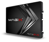 Magix SSD Alpha EVO , SATA III 2.5 Inch 6 Gbps , Read/Write speed up to 500/490 MB/s , 3D NAND , internal (120 GB)