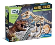 Clementoni - Archéojouer T-Rex Géant, Découvrez l'archéologie et Montez Votre Propre Dinosaure, Jouet Scientifique à partir de 8 Ans en Espagnol (55514)