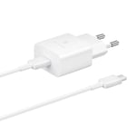 Samsung Laddare USB-C 15W + USB-C Kabel 1m - Vit