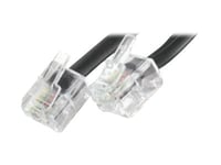 Exertis - Telefonkabel - Rj-11 (Hane) Till Rj-45 (Hane) - 10 M - Platt - Svart