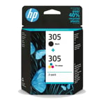 Original HP 305 Black & Colour Ink Cartridge For DeskJet 2722 Printer