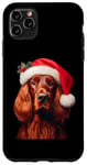 iPhone 11 Pro Max Irish Setter With Santa Hat Christmas Dog Owner Lover Mom Case