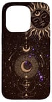 iPhone 15 Pro Sun Moon and Stars Aesthetic Celestial Case