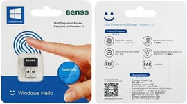 Benss USB Fingerprint Reader Key Biometric Scanner Sensor Windows 10 11 Hello