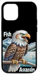 Coque pour iPhone 12/12 Pro Majestic Eagle Fisher surplombant un lac de montagne