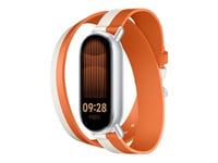 Xiaomi - Klockräm För Aktivitetsspårare - 140 - 180 Mm - Vit, Orange - För Xiaomi Smart Band 8, Smart Band 9