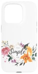 Coque pour iPhone 15 Pro T-shirt à fleurs, housse de téléphone portable, sweat à capuche à fleurs