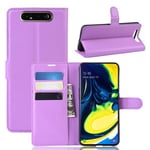 Galaxy A80/A90      Pu Wallet Case    [Purple]