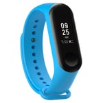 KOMI Watch Strap compatible with Xiaomi mi Band 4 / mi band 3, Women Men Silicone Fitness Sports Replacement Band(Sky blue)