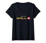 Disney and Pixar’s Wall-E Movie Logo T-Shirt avec Col en V