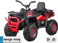 Jokomisiada Large Quad Med Laddningsbart Batteri För Barn 4X4 Led-Lampor Eva-Hjul