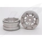 [FR] Metsafil Beadlock Wheels PT- Distractor Silver/Silver 1.9 (2 pcs) - MT0040S