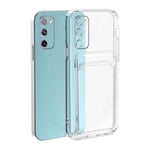 Samsung Galaxy S10 5G Skal - Transparent Dubbel Kortfack