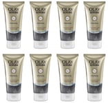 8 x OLAY SCRUBS Detoxifying Charcoal Crush Facial Scrub (150ml)  **£4.87/unit**