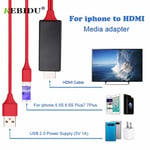 Kebidu 8 Broches vers HDMI Câble HDTV TV AV Numérique Adaptateur USB HDMI 1080 P Smart Converter Câble pour Apple tv pour l'iphone 7 6 S Plus