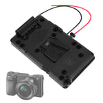 Battery Back Pack Plate Adapter For V Shoe Mount Camera Camcorder LS