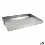 Moule rectangulaire VR Argenté Aluminium 45 x 31 x 3,5 cm [5 Unités]