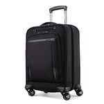 Samsonite Pro Travel Softside Expandable Luggage with Spinner Wheels, Black, Carry-On 21-Inch, Pro Travel Softside Expandable Luggage with Spinner Wheels