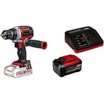 Einhell Professional Perceuse Visseuse sans fil TP-CD 18/60 Li BL Solo PXC (Li-Ion, 18 V, moteur sans charbon, mandrin métallique 13 mm, engrenage à 2 vitesses) avec Chargeur et Batterie 5,2Ah