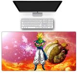 Tapis De Souris,Tapis De Souris pour Clavier Dragon Ball Vitesse Grand Tapis De Souris De Jeu Antidérapant Anime Durable Tapis De Jeu De Bureau Taille A