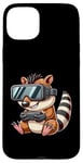 Coque pour iPhone 15 Plus Animal de joueur mignon avec des lunettes VR Cartoon