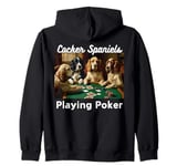 Dogs Playing Poker Dog Cocker Spaniel Spaniels Dog Zip Hoodie