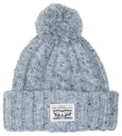 Levi's Women's Backpatch Pom Beanie, Light Grey, One Size