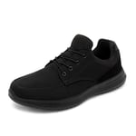 Bruno Marc Bayside Homme Basket A Enfiler Chaussures de Marche Tout Noir 46 EU/12 US