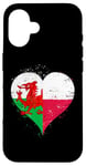 iPhone 16 Half Polish Half Welsh A Poland Wales Flag in Heart Case