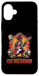 iPhone 16 Plus Rex the Rocker Dinosaur Band Case