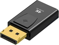 Adaptateur DisplayPort vers HDMI 4K, Displayport Mâle vers HDMI Femelle Adaptateur DP vers HDMI pour Moniteurs TV HDTV 4K, Projecteurs Portables et Autres.[V145]