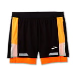 Brooks running Run Visible 5” 2In1 Short 2.0 Homme Noir