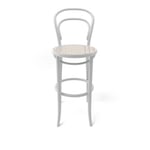 Ton - Ton Barstool 14 Low - White B20 / Cane - Barstolar - Michael Thonet - Vit - Trä