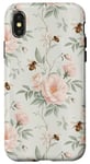 Coque pour iPhone X/XS Rose florale esthétique