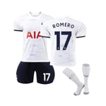 (2023/24 Tottenham Hemma #17 Romero Fotbollströja Set 26(145-150CM)