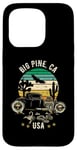 Coque pour iPhone 15 Pro Big Pine California USA Hotrod Design rétro coucher de soleil dans le désert