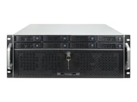 Inter-Tech Ipc 4U-4708 - Storage Case - Utvidet Atx (E-Atx) - Sata - Hot-Swap - Ingen Strømforsyning (Atx / Ps/2) - Usb