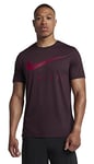 Nike T-Shirt Dry Athlete pour Homme. L Burgundy Crush/(Red Crush)