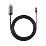 Satechi Aluminium Type-C to HDMI Cable Adapter 4K 60Hz 1.8m Space Gray