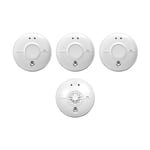 3 x FireAngel SW1-PF-T Mains Optical Smoke Alarms +1 x HW1-PF-T Mains Heat Alarm