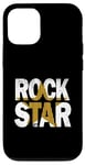 Coque pour iPhone 12/12 Pro University Varsity-Gold Rock Star Varsity-Gold