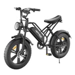 Happyrun Hr-G50 Vélo Électrique 20*4.0 Pouces Gros Pneus 48v 18ah Batterie 750w Moteur 45km/H Vitesse Maximale Rétro Ebike Charge Maximale 150kg Shimano 7 Vitesses