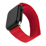 Fixed Apple Watch Ultra 1/2 49mm Armband Nylon Sporty Strap Röd