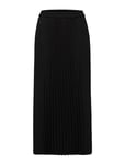 Selected Femme Slfalexis Mw Midi Skirt B Noos Svart