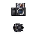 Sony α6400 E-mount compact mirrorless camera body and Camera with 10-18 mm Lens Bundle